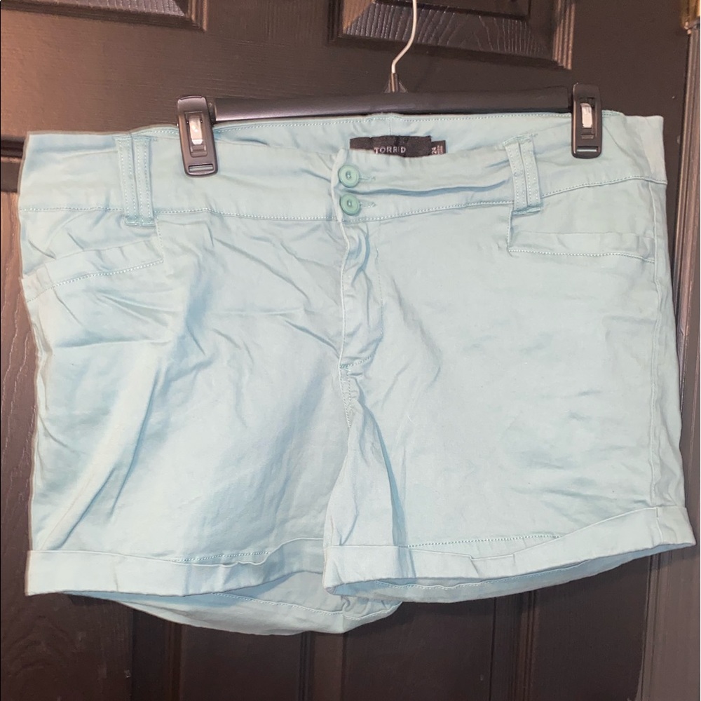 Torrid sea foam shorts 24